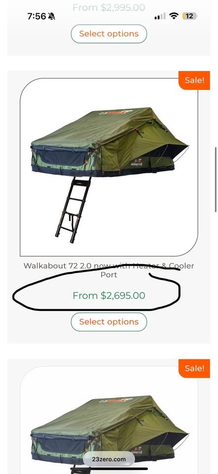 23Zero Walkabout 2.0 Roof Top Tent in North Salt Lake, UT (photo 7) — photo 7