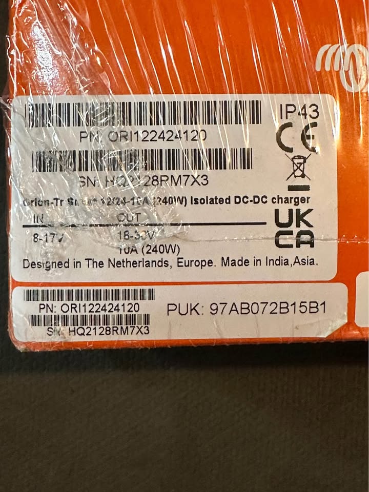 Victron Orion-Tr Smart 12/24-10A Isolated DC-DC Charger (Factory Sealed) in Silverdale, WA (photo 7) — photo 7