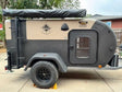 2023 High Altitude Trailers XT50 off-road trailer, full side profile with rooftop awning and all-terrain tires