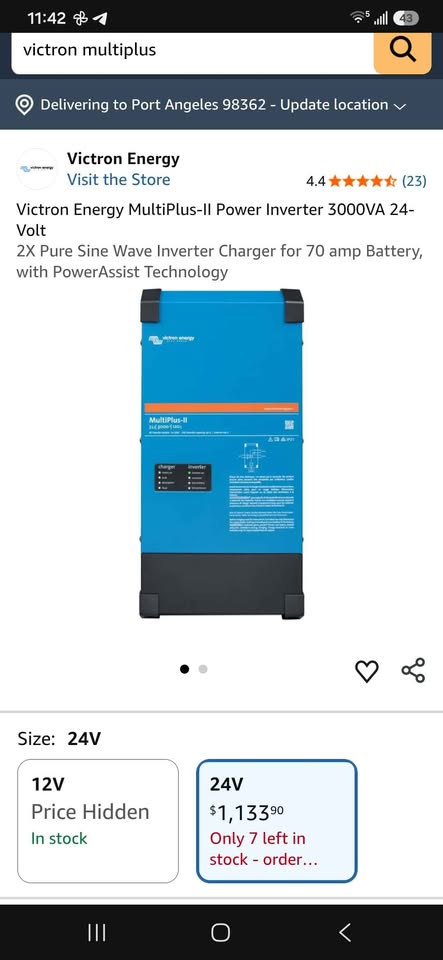 Victron Multiplus II inverter in Port Angeles, WA (photo 4) — photo 4