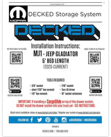 DECKED Truck Bed Storage System for Jeep Gladiator in Sacramento, CA (photo 7)