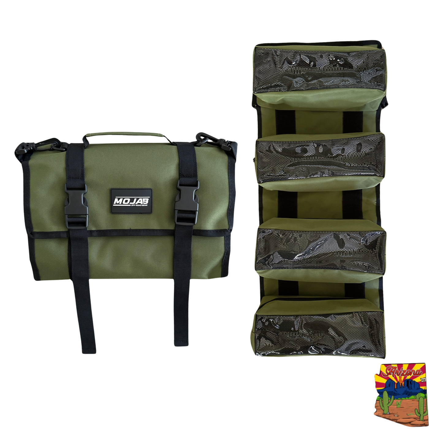Medium Canvas Tool organizer bag with removeable pouches — photo 4