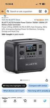 Brand New BLUETTI AC70 Portable Power Station in Newcastle, WA (photo 1)