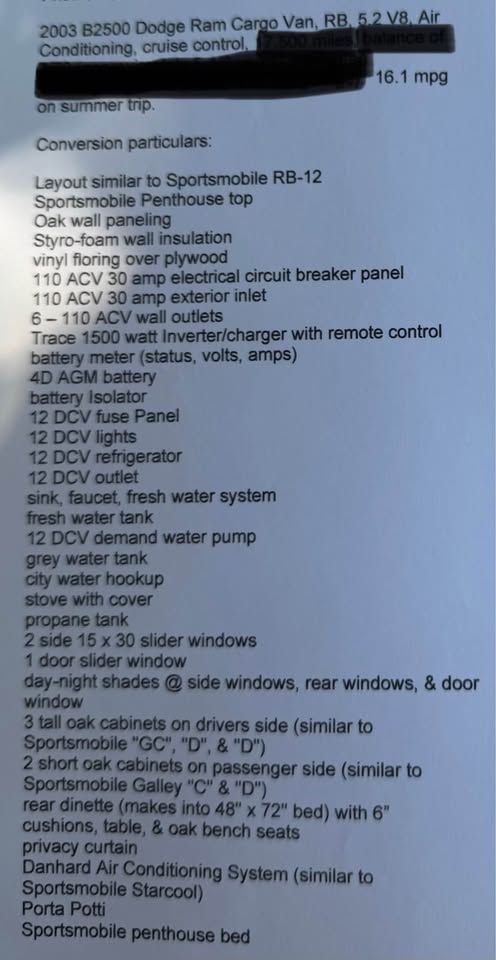2003 Dodge Sportsmobile in Bozeman, MT (photo 8) — photo 8
