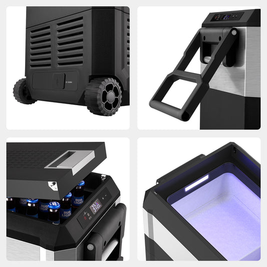 JP40 Pro Dual Zone Wheeled Portable Freezer | ICECO | 40 LT — photo 2