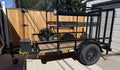 2023 Big Tex SA-30 5x8 Utility Trailer with Custom Overhead Rack and RTT Platform