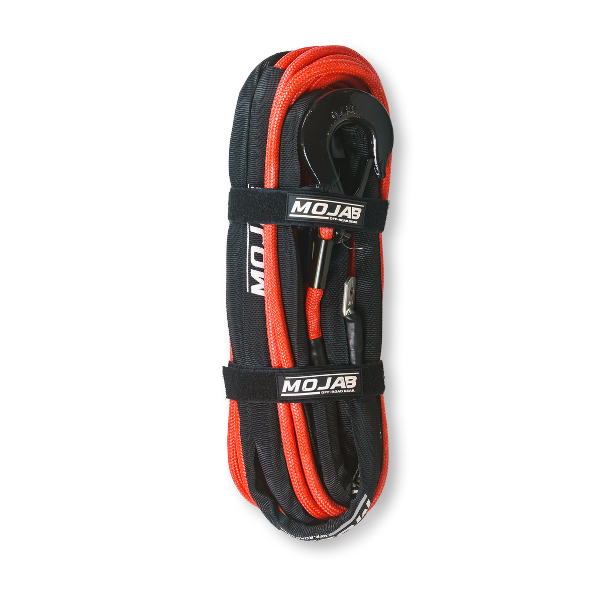3/8'' x 85' Double Braided Winch Rope with Removeable forged winch hook — photo 2
