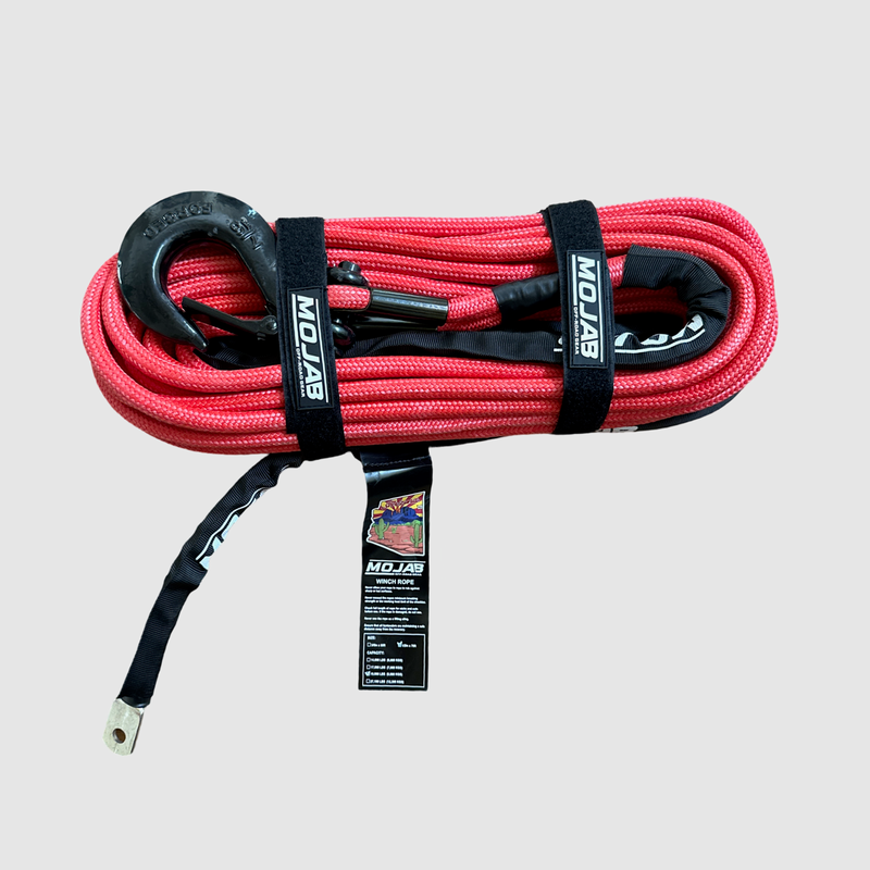 1/2'' x 78' Double Braided Winch Rope with removeable forged winch hook — photo 4