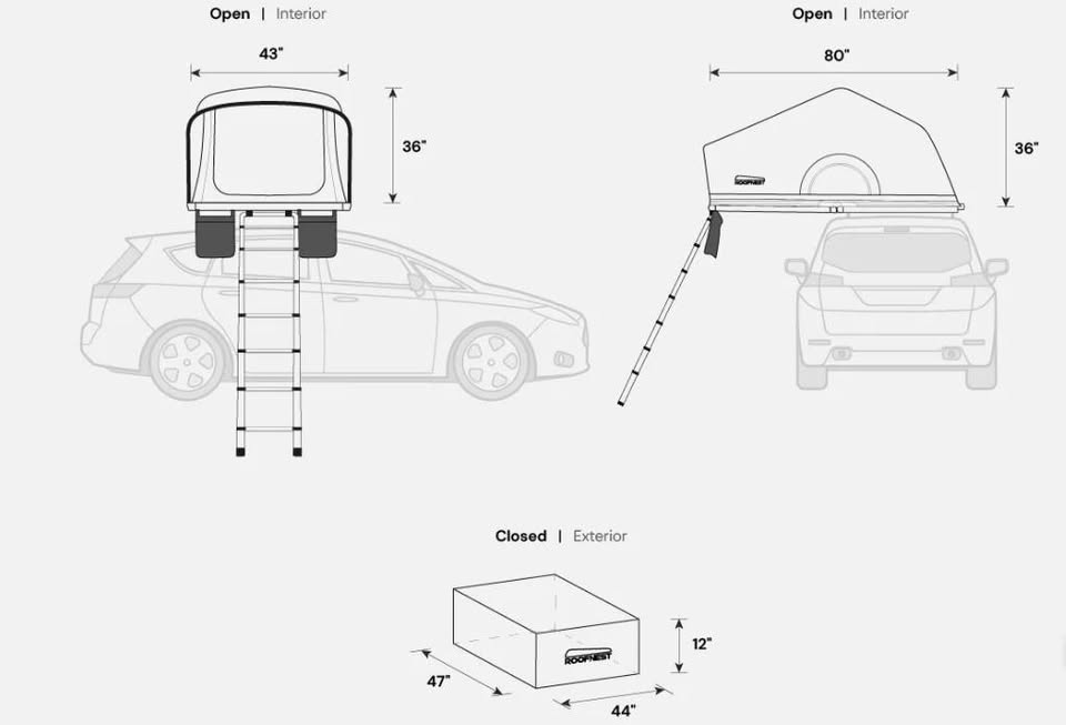 Rooftop Tent - Roofnest Meadowlark (Ultra-compact. Ultra-lightweight) in Yucaipa, CA (photo 9) — photo 9