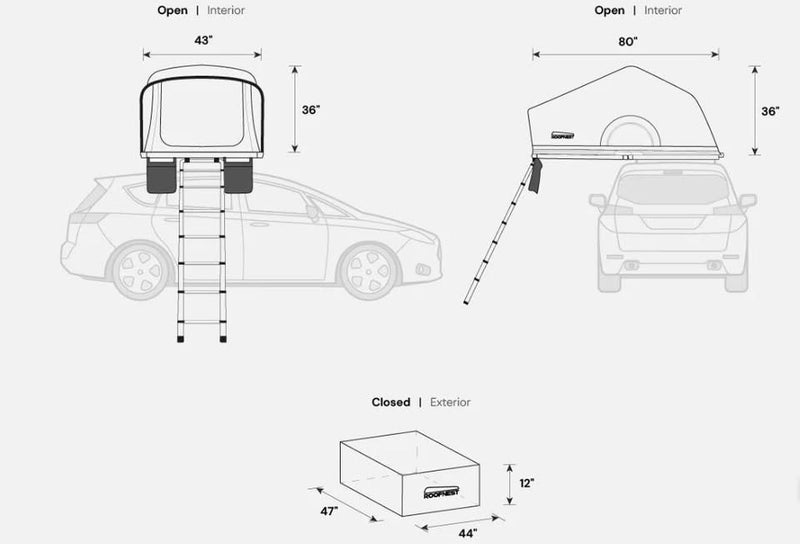 Rooftop Tent - Roofnest Meadowlark (Ultra-compact. Ultra-lightweight) in Yucaipa, CA (photo 9) — photo 9
