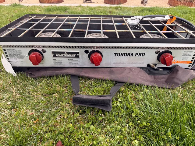 Camp Chef 3-Burner Propane plus Camp chef grill — photo 2
