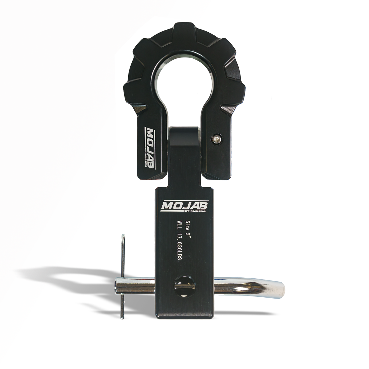 2'' Aluminum Hitch Receiver with Aluminum D-Shackle 9T-Ceramic coated (Lifetime Warranty) — photo 3