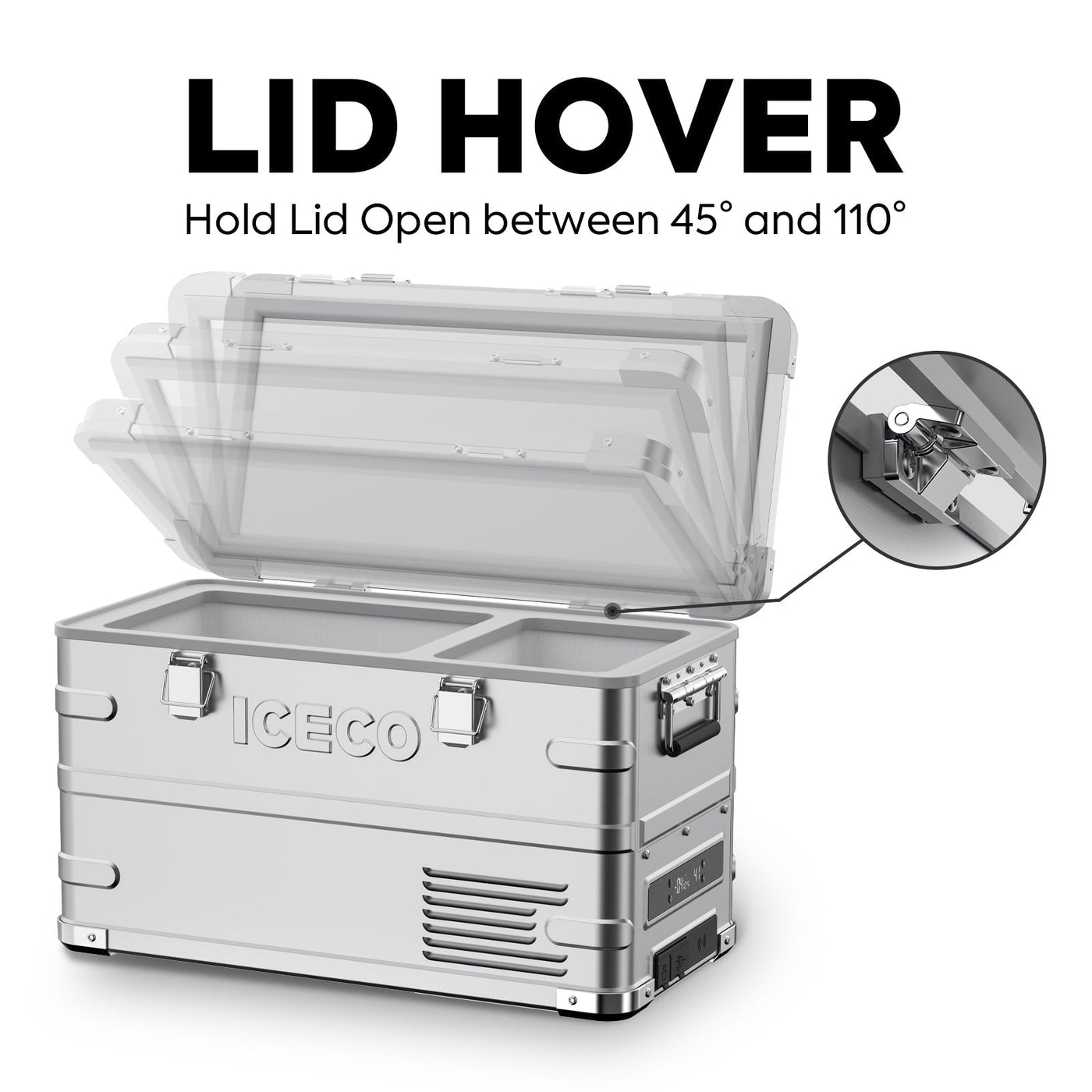 APL35 Dual Zone Aluminum Fridge refrigerator| ICECO | 35 LT — photo 4