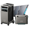 Anker SOLIX F3800 Plus Portable Power Station + Extra Battery + 400W Solar Panel