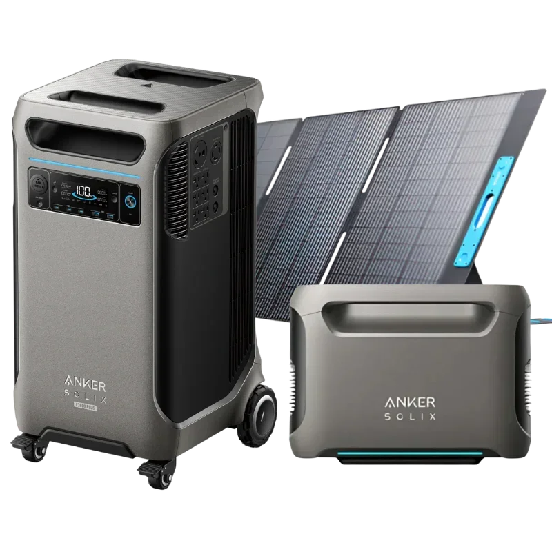 Anker SOLIX F3800 Plus Portable Power Station + Extra Battery + 400W Solar Panel — photo 1