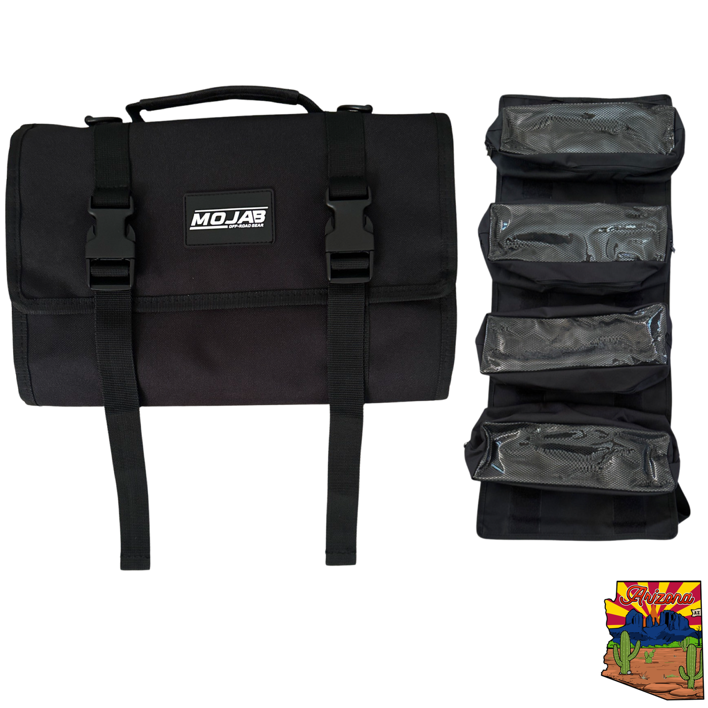 Medium Canvas Tool organizer bag with removeable pouches — photo 3