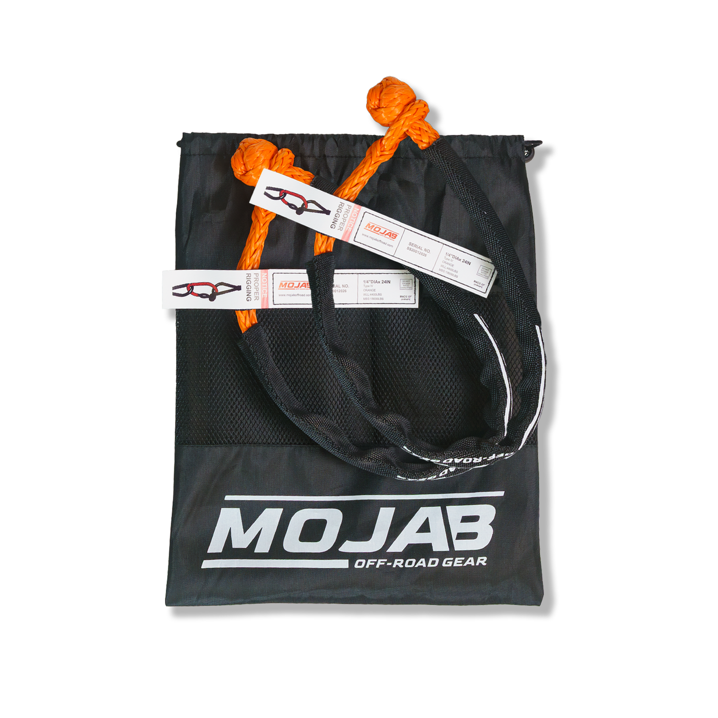 Soft Shackle 1/4'' x 24'' with sleeve and bag (Set of 2 Shackles) (Lifetime Warranty) — photo 4