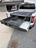 Decked truck bed storage