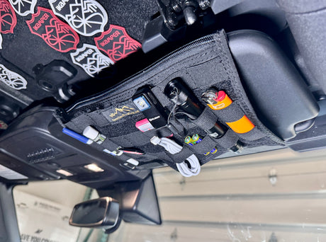 Bronco MOLLE Visor Organizer - Ford Bronco Visor — Overland Gear Guy (photo 2)