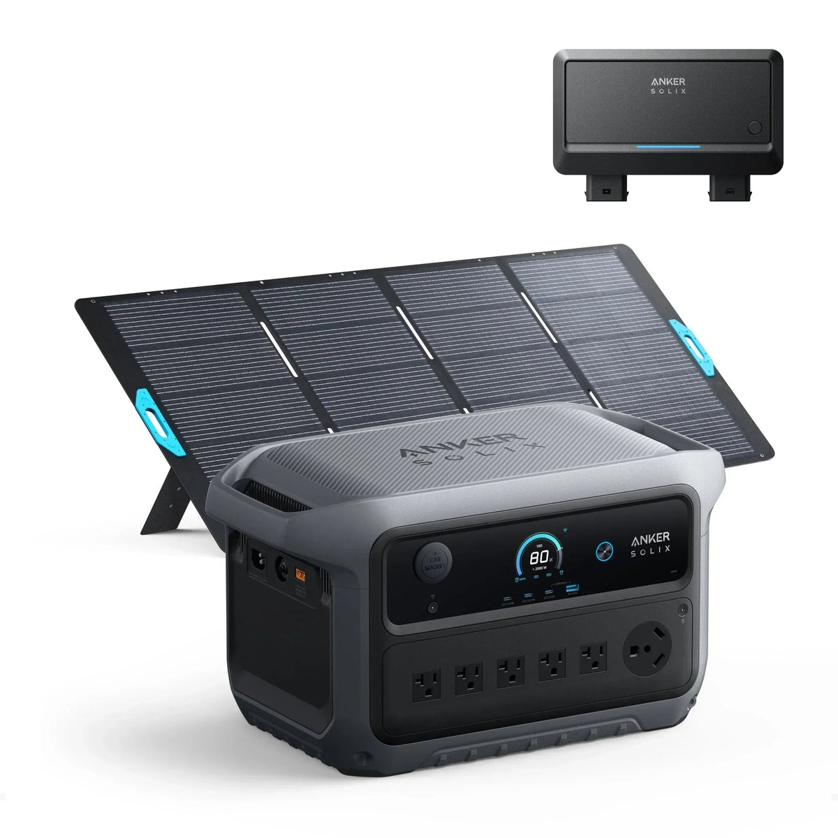 Anker SOLIX C2000 Gen2 Portable Power Station + 400w Solar Panel + Car Alternator Charger — photo 1