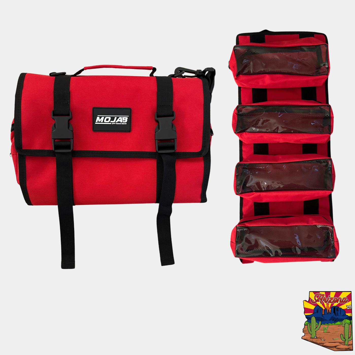 Medium Canvas Tool organizer bag with removeable pouches — photo 2