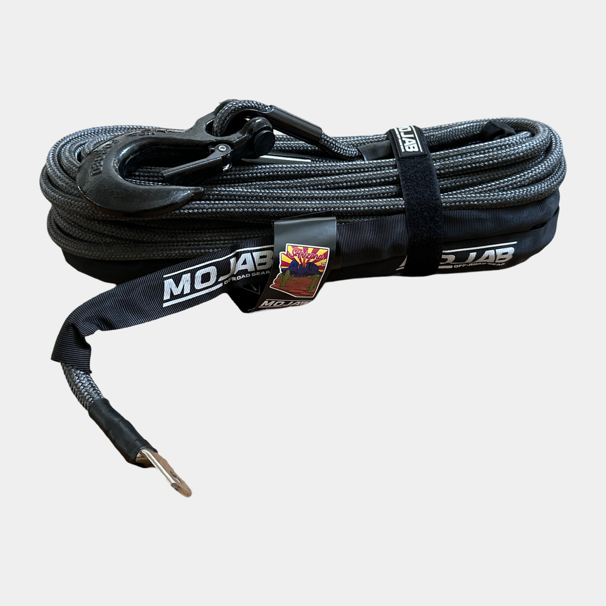 1/2'' x 78' Double Braided Winch Rope with removeable forged winch hook — photo 5