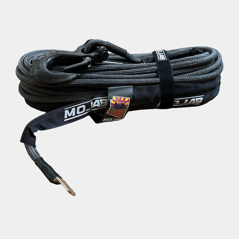 1/2'' x 78' Double Braided Winch Rope with removeable forged winch hook — photo 5