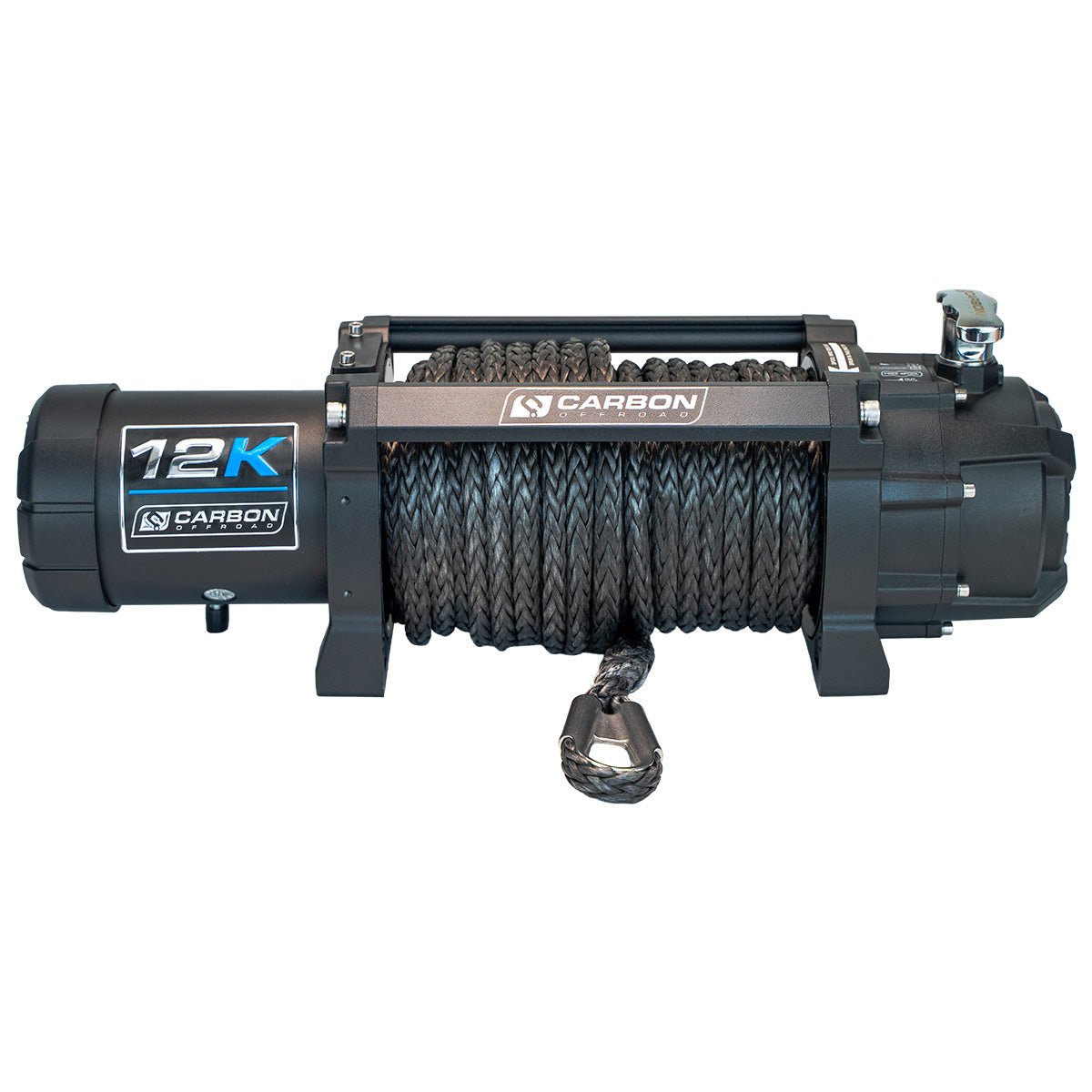 Carbon 12K - 12000lb Electric Winch With Black Rope - WINCH ONLY V3X — photo 1