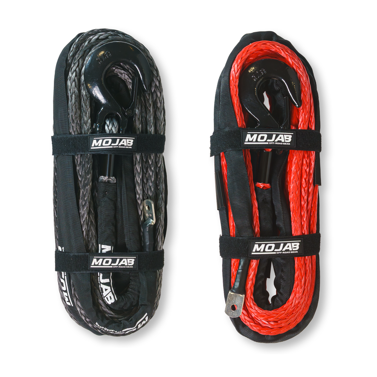 1/2'' x 78' Synthetic Winch Rope with Removable Forged Winch Hook — photo 1