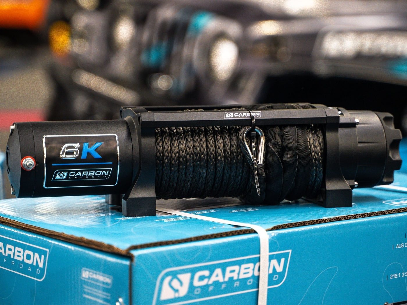 Carbon Offroad Long Drum 6000lb ATV/Small 4X4 Winch — photo 7
