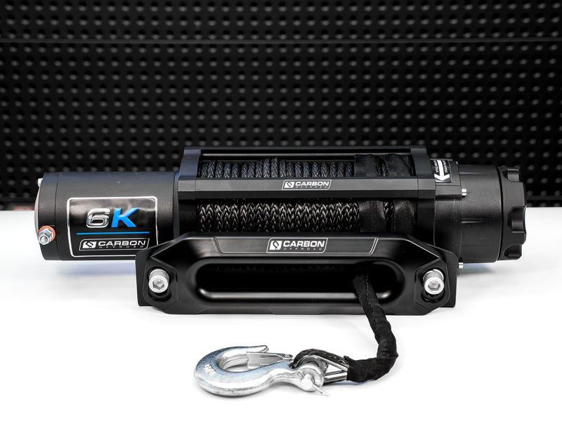 Carbon Offroad Long Drum 6000lb ATV/Small 4X4 Winch — photo 1