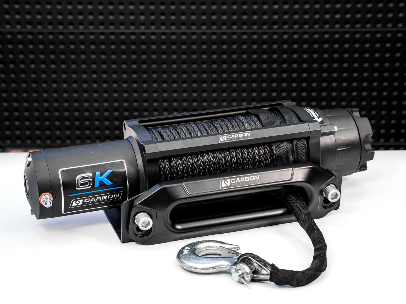 Carbon Offroad Long Drum 6000lb ATV/Small 4X4 Winch — photo 2