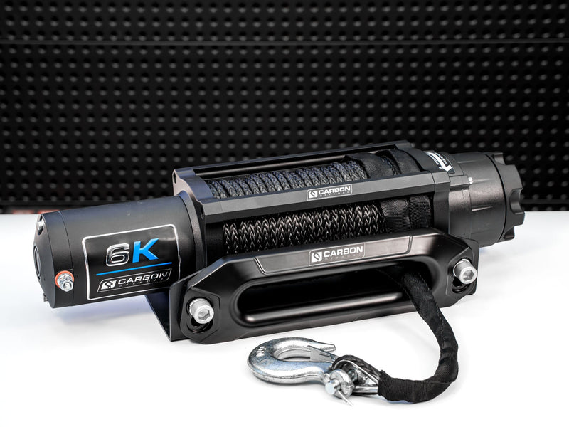 Carbon Offroad Long Drum 6000lb ATV/Small 4X4 Winch — photo 2