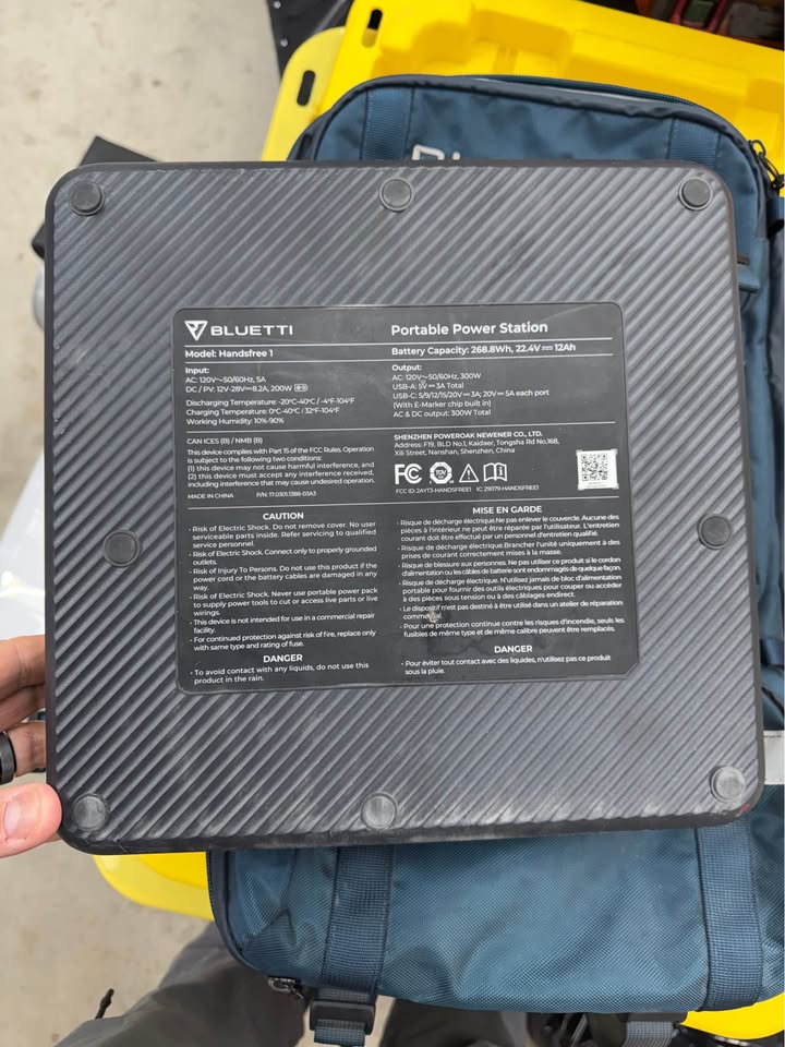 Bluetti Handsfree 1 Backpack/Powerstation in Reno, NV (photo 8) — photo 8
