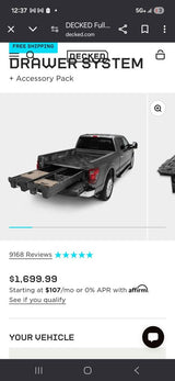 Decked Drawer System for bed of Chevy Silverado 2014 - 2016 in Phoenix, AZ (photo 2)