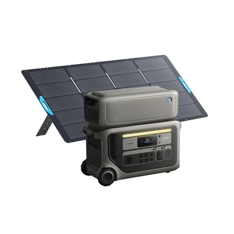 Anker SOLIX F3000 Portable Power Station + BP3000 Expansion Battery + 400w Solar Panel — photo 1