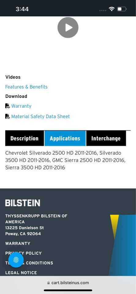 Bilstein Shocks for GMC/ Chevy 2500 in Jamul, CA (photo 10)
