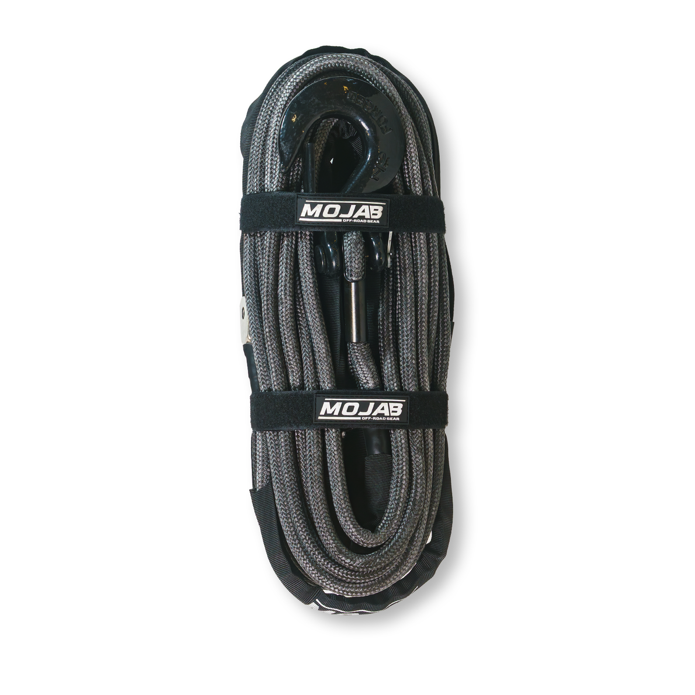 1/2'' x 78' Double Braided Winch Rope with removeable forged winch hook — photo 3