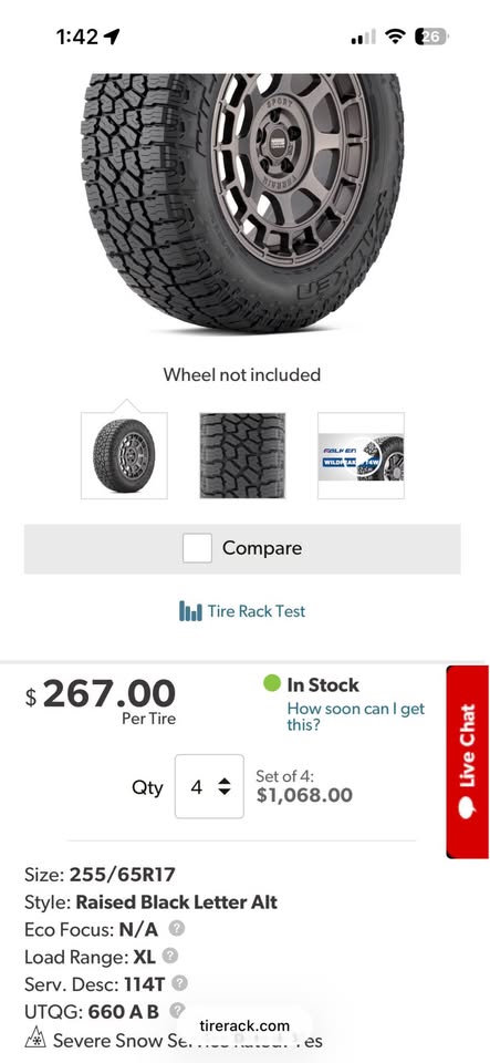 5 Rubicon wheels on 3 Falken Wildpeak A/T4W in Portland, OR (photo 6) — photo 6