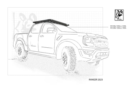 Ford Ranger Double Cab K9 Roof Rack Kit — Equipt Expedition Outfitters (photo 7)