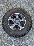 Jeep Rubicon wheels and 5 FALKEN WILDPEAK M/T01 LT285/70R17