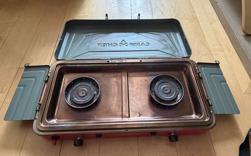 Camp Chef Everest 2 Burner Stove with grill/griddle in Chicago, IL (photo 2) — photo 2