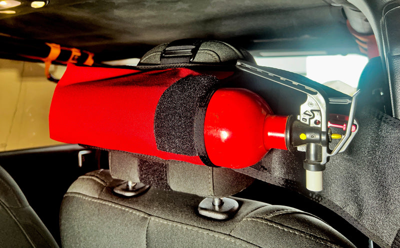 Fire Extinguisher Headrest Pouch — photo 1