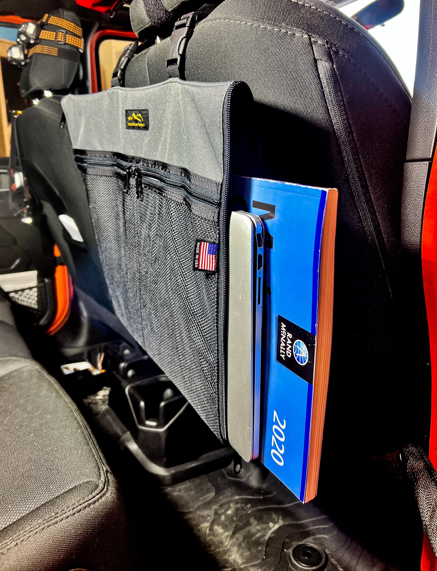 Road Atlas, Laptop/Tablet Seatback Pouch — photo 1