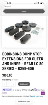 Dobinsons bump stop Toyota Land Cruiser fj80 1996 in Orem, UT (photo 4)