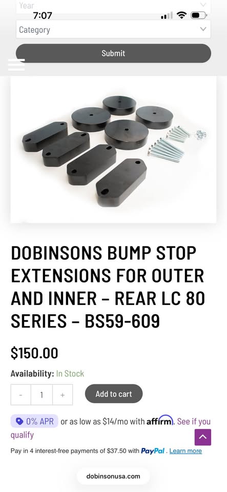 Dobinsons bump stop Toyota Land Cruiser fj80 1996 in Orem, UT (photo 4) — photo 4