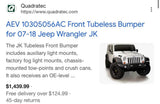 AEV Premium Front Bumper + Skid Plate + Fog Lights | Jeep Wrangler JK 2007-2018 in Phoenix, AZ (photo 5)