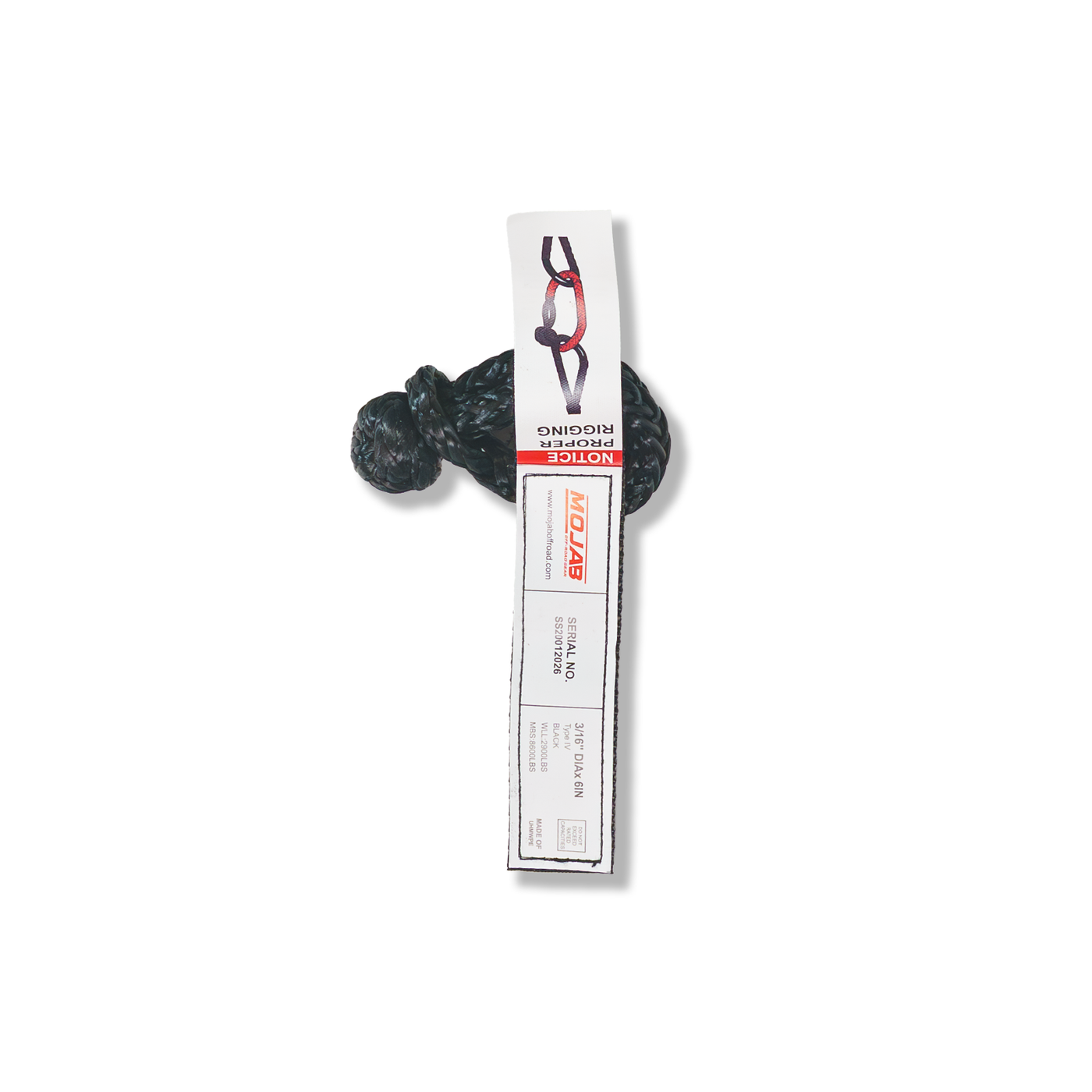 Micro Soft Shackle 3/16'' x 6'' – Keychain & Recovery (Lifetime Warranty) — photo 3
