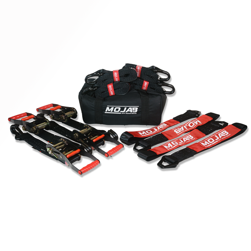 2" x 10' Ratchet Tie-Down (Closed hook) and 2'' x 39'' Axle Tie-Down Set (Pack of 4) (Lifetime Warranty) — photo 1