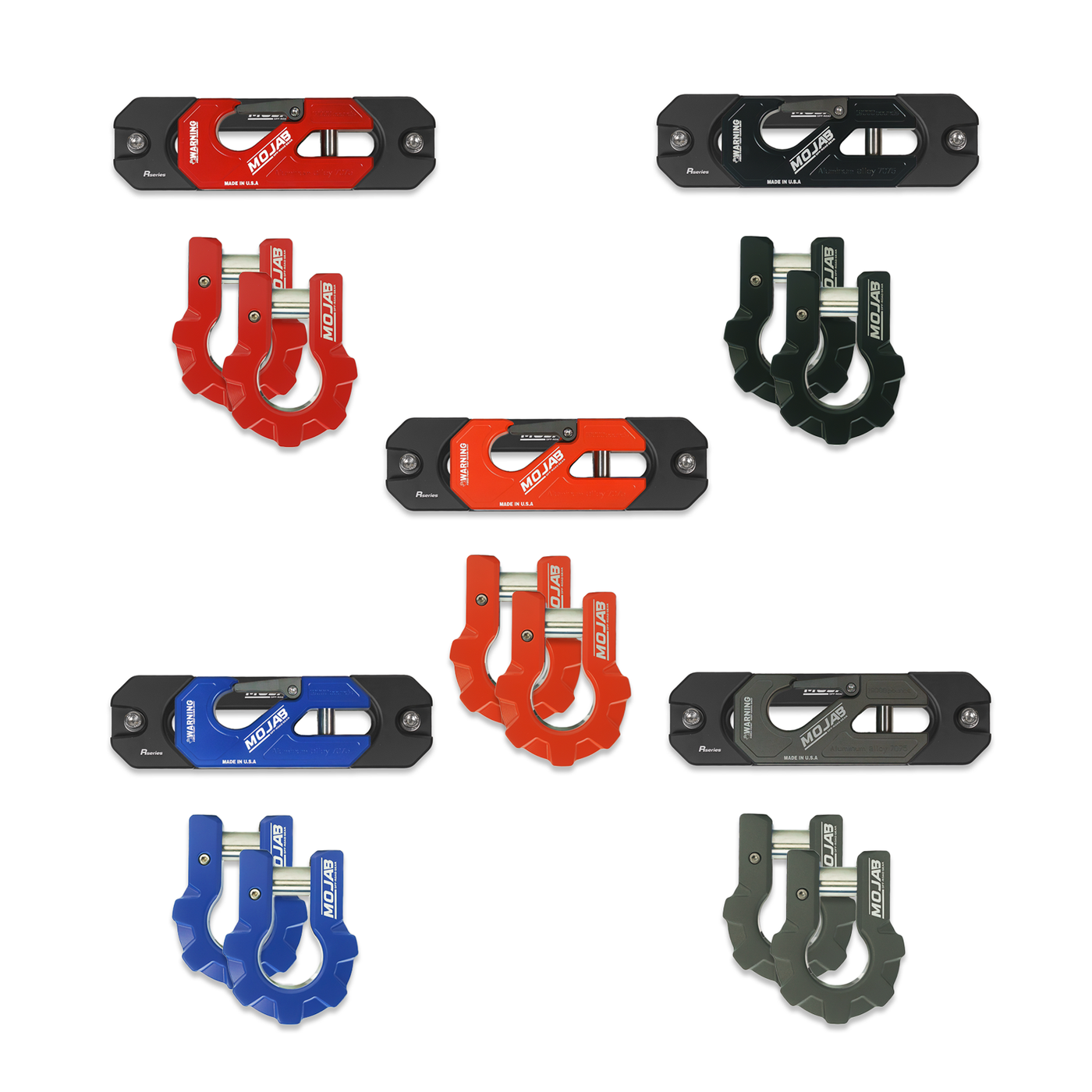 Color Matched Recessed Winch Shackle & Fairlead Kit + 3/4” Extreme Duty Aluminum Shackles (ceramic coated)lifetime warranty — photo 1